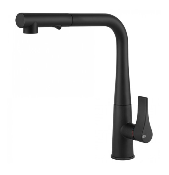 Смеситель для кухни Gessi Kitchen PROTON, матовый черный (17177-299) Для кухни Черный, Черный матовый