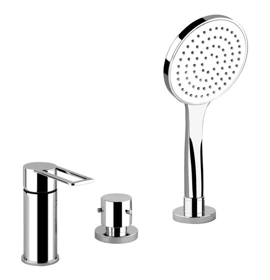 Смеситель для ванны Gessi Riflessi TRASPARENZE (34243-031) Для ванны Хром