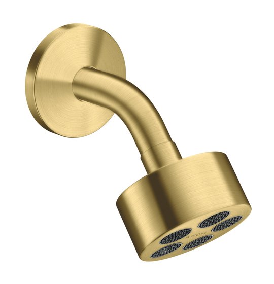 Верхний душ Axor One 75 мм 1jet EcoSmart, Brushed Brass (48490950) Верхние души Латунь