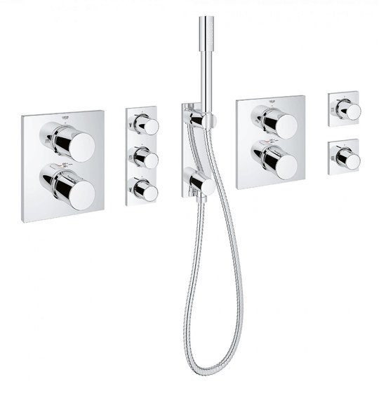Готовое решение для Rainshower F-Series 40" GROHE Grohtherm F (34634001) Душевые комплекты (системы) Хром