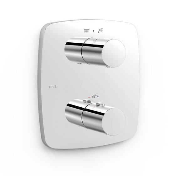 Термостатический смеситель на 2 потребителя Tres Therm-Box, хром (21725001) Для ванны, Для душа Хром