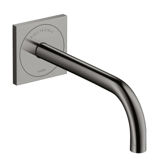 Электронный настенный смеситель для раковины Axor One, Polished Black Chrome (38120330) Для раковины Хром-черный