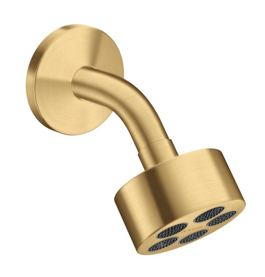 Верхний душ Axor One 75 мм 1jet EcoSmart, Brushed Gold Optic (48490250) Верхние души Золото