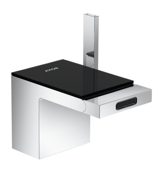 Смеситель для биде Axor MyEdition, Chrome/Black Glass (47210600) Для биде Хром