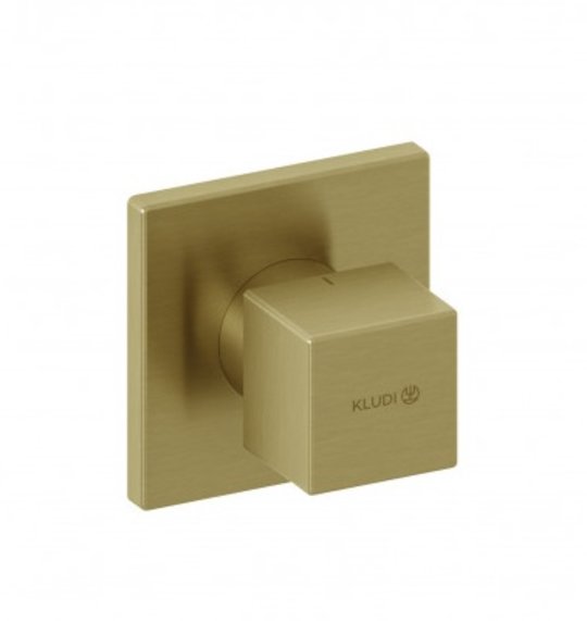 Вентиль запорный Kludi Decus, золото матовое (54816N075) Kludi Коллекция Decus 