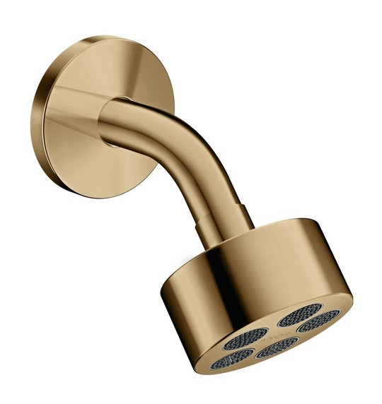 Верхній душ Axor One 75 мм 1jet EcoSmart, Polished Bronze (48490130) Верхні душі Бронза