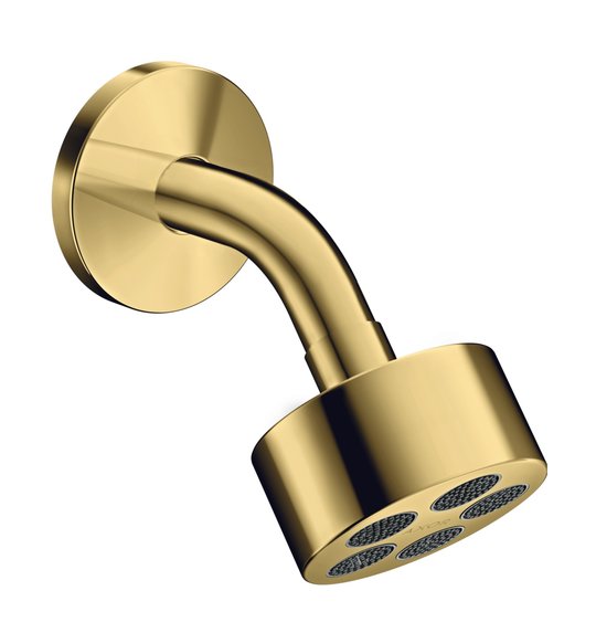 Верхний душ Axor One 75 мм 1jet EcoSmart, Polished Gold Optic (48490990) Верхние души Золото