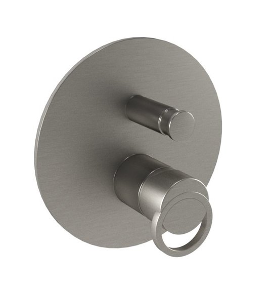 Змішувач на два споживачі Bugnatese B-COLOR, нікель матовий (6772-NS) Для ванни, Для душа Матовий нікель, Нікель