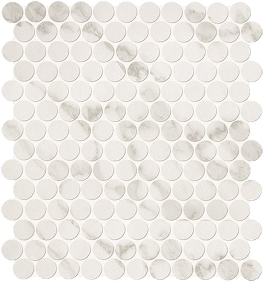 Мозаика Fap Roma Round Calacatta Mosaico 29,5*32,5 (fLTO) FAP Ceramiche Для кухни, Для общественных помещений, Для жилых помещений, Для ванной