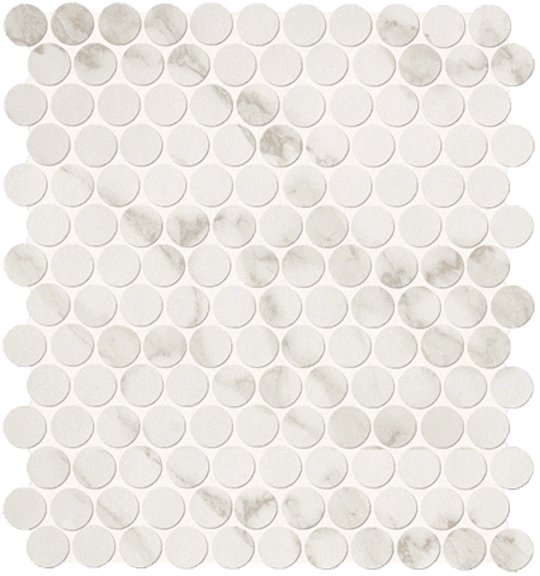 Мозаїка Fap Roma Diamond Calacatta Round Mosaico 29,5 * 32,5 (fNJB) FAP Ceramiche Для кухні, Для громадських приміщень, Для житлових приміщень, Для ванної