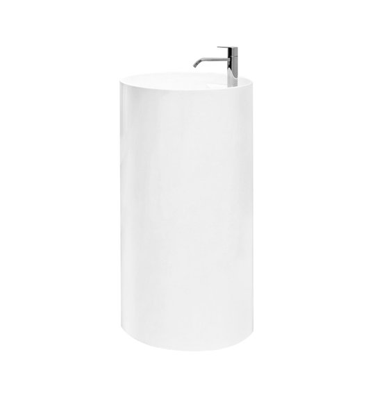 Напольная раковина 45 см NIC Design Ovvio, белый матовый (001 452.003) Напольные Круглые