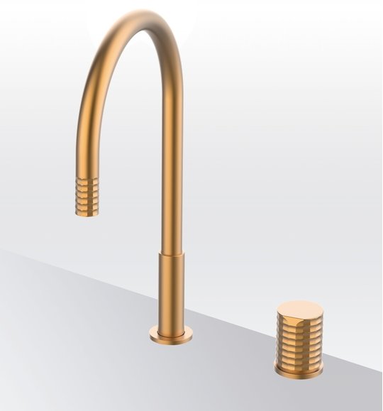 Смеситель для кухни GRB Kitchens Aura Extendable nozzle Isola, медь PVD (75850755) Для кухни Медь