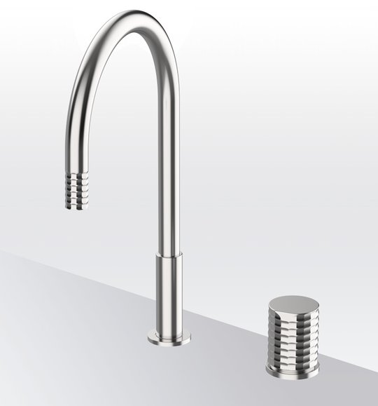 Смеситель для кухни GRB Kitchens Aura Extendable nozzle Isola, нержавеющая сталь PVD (75850793) Для кухни Нерж. сталь