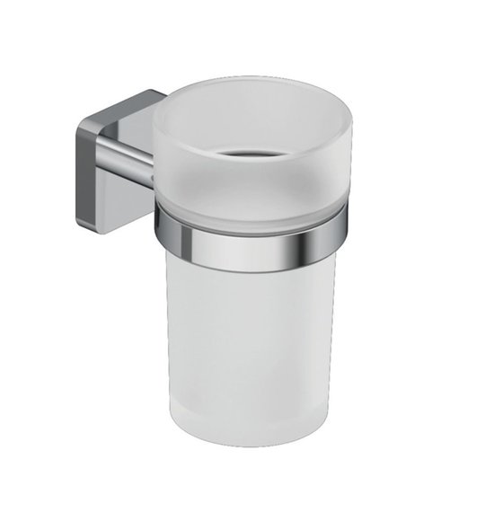 Стакан для зубных щеток Kludi Vela S, хром (2597505) Стаканы для зубных щеток Kludi