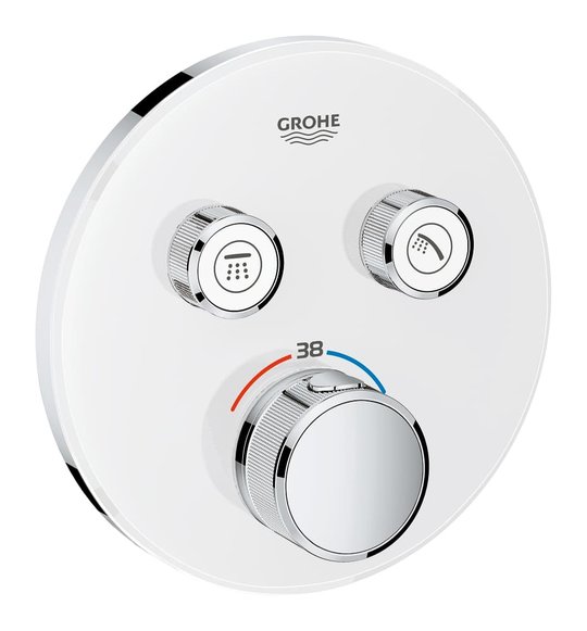 Термостат для вбудованого монтажу Grohe Grohtherm SmartControl (29151LS0) Для ванни, Для душа Білий