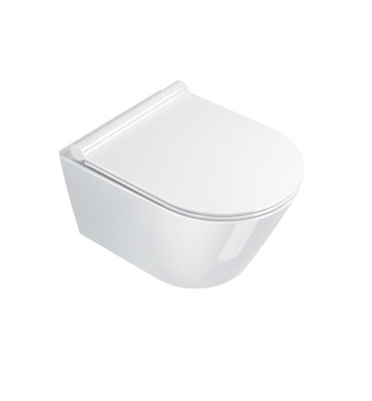 Підвісний безободковий унітаз Catalano New Zero NewFlush, bianco lucido (1VSZ50R00) Підвісні 