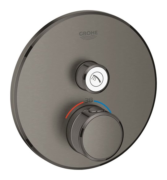 Термостат для вбудованого монтажу Grohe Grohtherm SmartControl (29118AL0) Для ванни, Для душа Графіт матовий