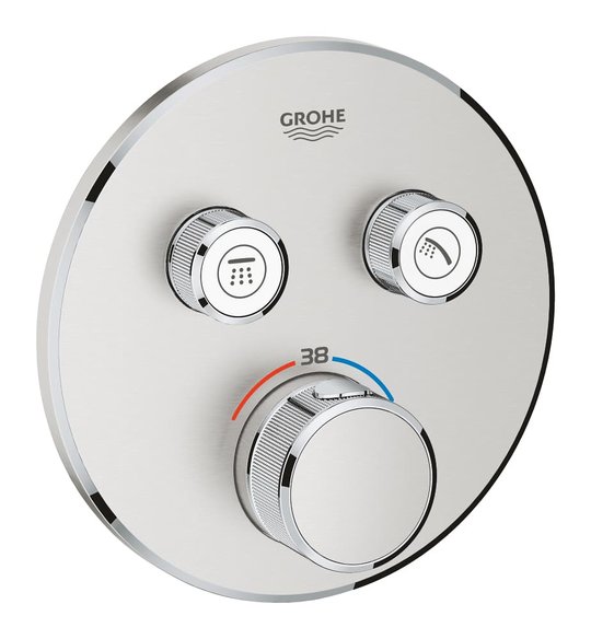 Термостат для встраиваемого монтажа Grohe Grohtherm SmartControl (29119DC0) Для ванны, Для душа Нерж. сталь