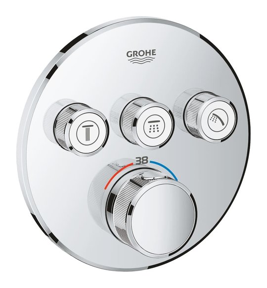 Термостат для встраиваемого монтажа Grohe Grohtherm SmartControl (29121000) Для ванны, Для душа Хром