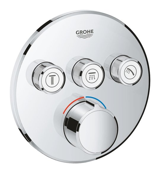 Смеситель для встраиваемого монтажа Grohe Grohtherm SmartControl (29146000) Для ванны, Для душа Хром