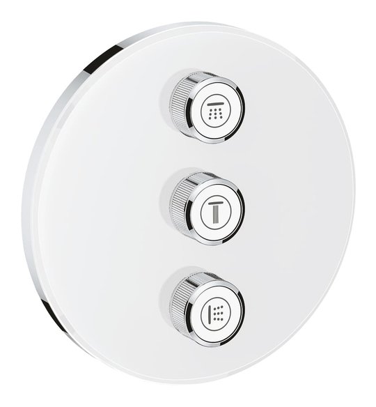Внешняя панель вентиля для встраиваемого монтажа Grohe Grohtherm SmartControl (29152LS0) Для ванны, Для душа Белый