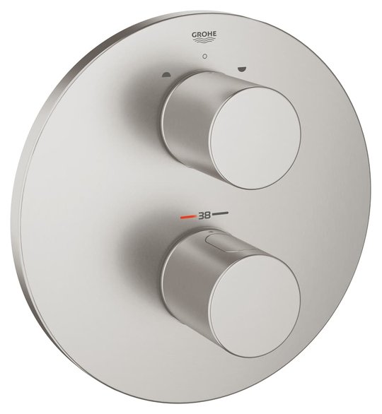 Термостатический смеситель Grohe Grohtherm 3000 Cosmopolitan (19468DC0) Для ванны, Для душа Нерж. сталь