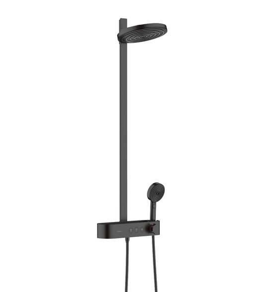 Душова система з термостатом Hansgrohe Pulsify Showerpipe 260мм, чорний матовий (24240670) Душові стійки Чорний матовий