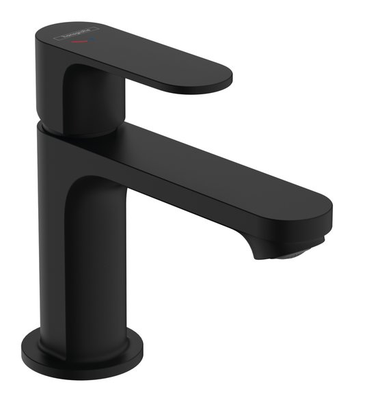 Смеситель для раковины Hansgrohe Rebris S CoolStart, черный матовый (72513670) Для раковины Черный, Черный матовый