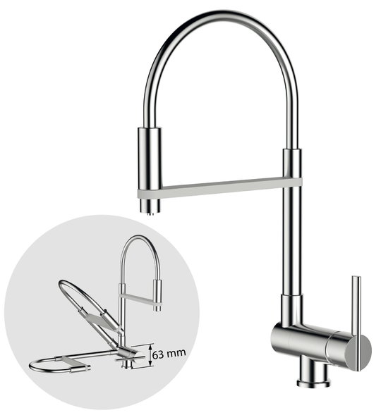 Змішувач для кухні GRB Kitchens FOLDING KLIP SPOUT (40824400) Для кухні Хром