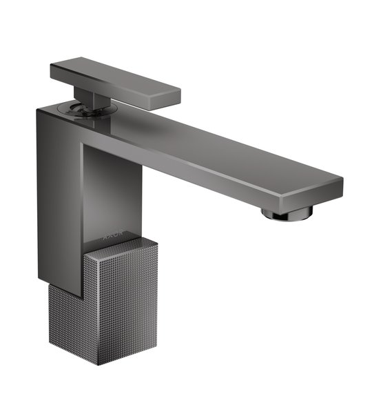 Смеситель для раковины Axor Edge diamond cut, Polished Black Chrome (46011330) Для раковины Черный глянцевый 