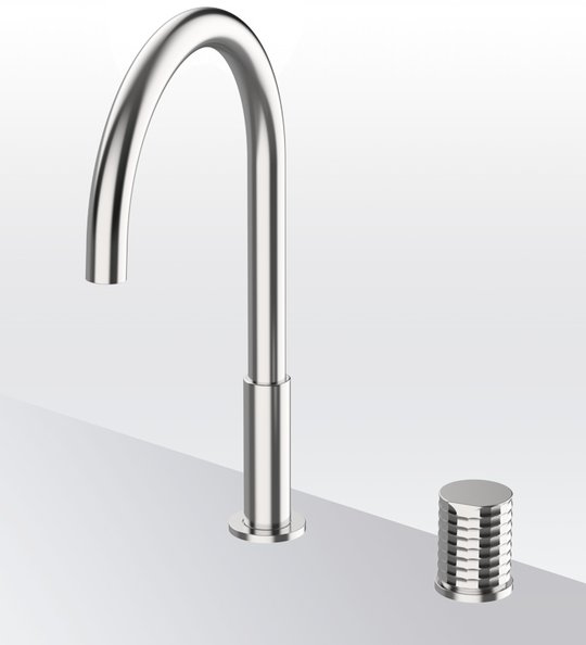 Смеситель для кухни GRB Kitchens Aura Folding Isola, нержавеющая сталь PVD (75840793) Для кухни Нерж. сталь