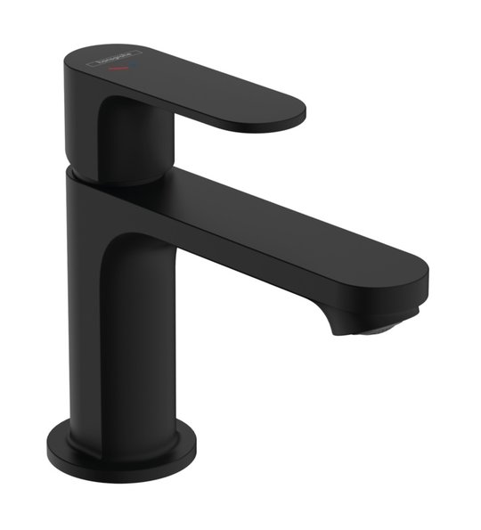 Смеситель для раковины Hansgrohe Rebris S CoolStart EcoSmart+, черный матовый (72586670) Для раковины Черный, Черный матовый