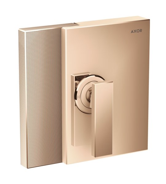 Смеситель скрытого монтажа Axor Edge diamond cut, Polished Red Gold (46651300) Для ванны, Для душа Красное золото