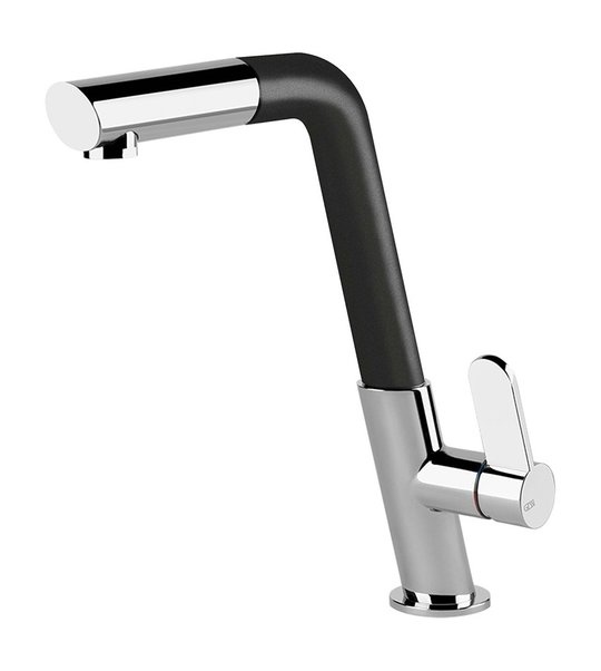 Смеситель для кухни Gessi Kitchen INCLINE, матовый черный/хром (50007-399) Для кухни Хром-черный