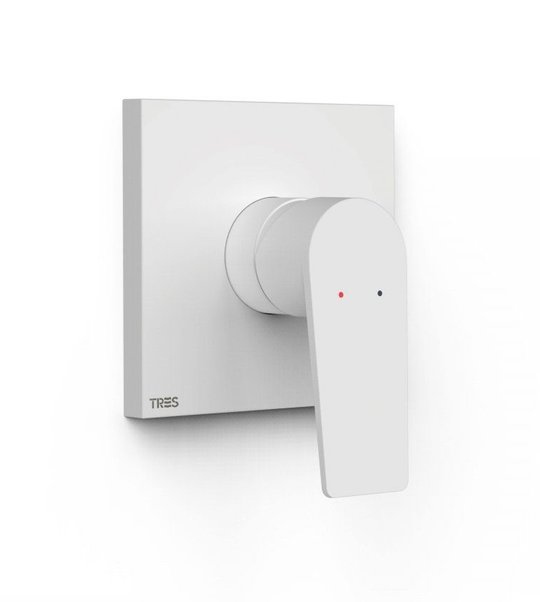 Змішувач Tres Rapid-Box, білий матовий (21127701bm) Для ванни, Для душа Білий матовий