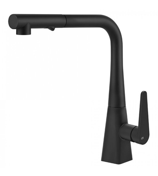 Змішувач для кухні Gessi Kitchen PROTON S, матовий чорний (60107-299) Для кухні Чорний, Чорний матовий