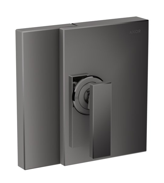 Смеситель скрытого монтажа Axor Edge, Polished Black Chrome (46650330) Для ванны, Для душа Черный глянцевый 