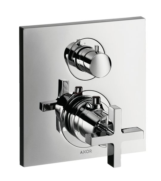 Термостатичний змішувач на 2 споживача Axor Citterio, Chrome (39725000) Для ванни, Для душа Хром