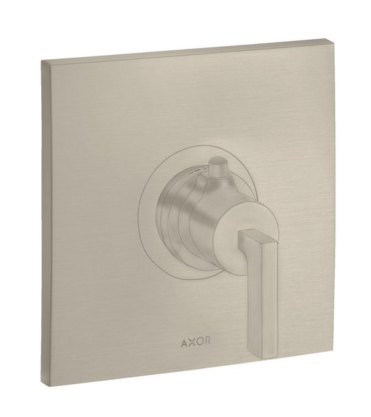 Термостатический смеситель Axor Citterio, Brushed Nickel (39711820) Для ванны, Для душа Никель