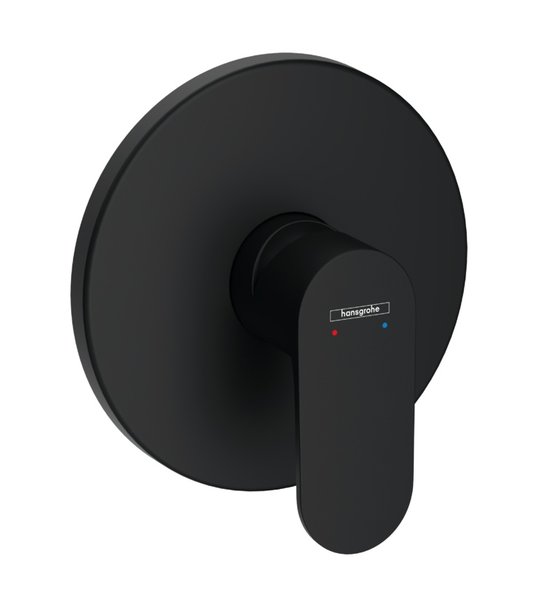 Смеситель скрытого монтажа для душа Hansgrohe Rebris S, черный матовый (72667670) Для душа Черный, Черный матовый