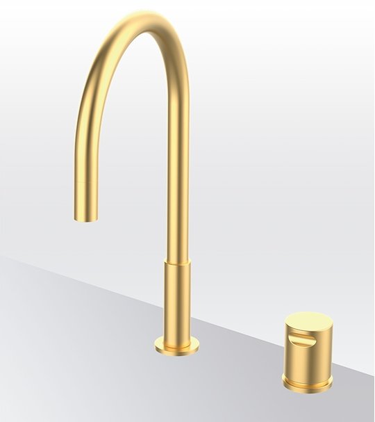 Змішувач для кухні GRB Kitchens Cool Extendable nozzle Isola, золото матове PVD (90850988) Для кухні Золото, Золото матове