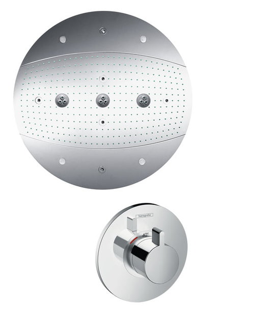 Душевой комплект Hansgrohe Raindance Rainmaker Air 3jet (28404000) Душевые комплекты (системы) Хром