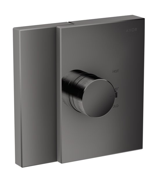 Термостатичний змішувач Axor Edge, Polished Black Chrome (46740330) Для ванни, Для душа Чорний глянсовий 