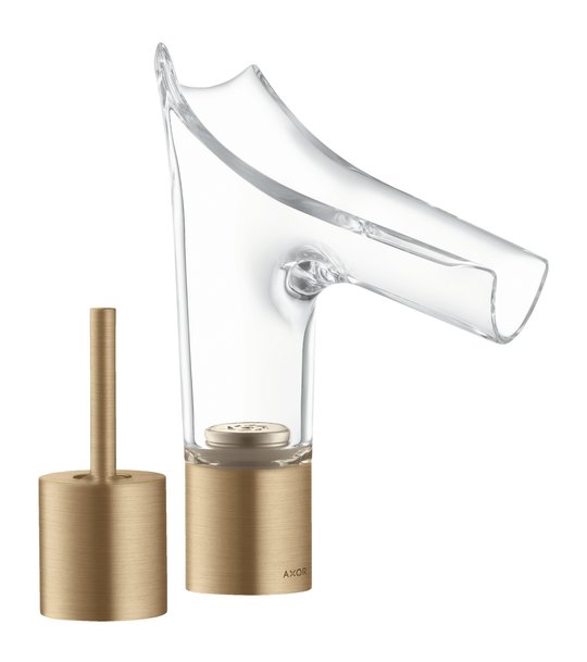 Смеситель для раковины Axor Starck V, Brushed Bronze (12115140) Для раковины Бронза