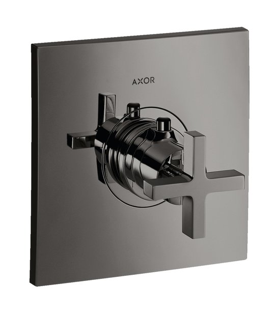 Термостатический смеситель Axor Citterio, Polished Black Chrome (39716330) Для ванны, Для душа Черный