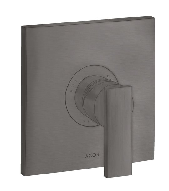 Смеситель скрытого монтажа Axor Citterio, Brushed Black Chrome (39655340) Для ванны, Для душа Черный