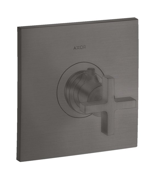Термостатический смеситель Axor Citterio, Brushed Black Chrome (39716340) Для ванны, Для душа Черный