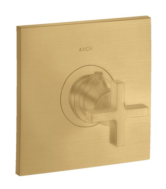 Термостатический смеситель Axor Citterio, Brushed Gold Optic (39716250) Для ванны, Для душа Золото