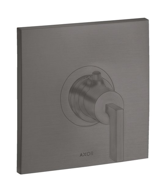 Термостатический смеситель Axor Citterio, Brushed Black Chrome (39711340) Для ванны, Для душа Черный