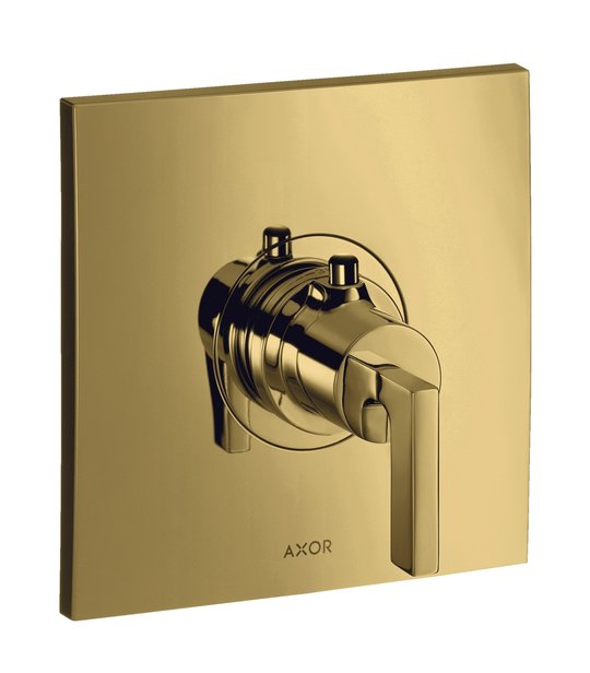 Термостатичний змішувач Axor Citterio, Polished Gold Optic (39711990) Для ванни, Для душа Золото
